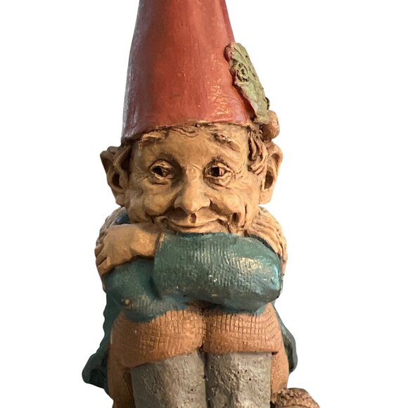 Vintage Tom Clark Clarence Gnome Figure Shell Wings 1994 Numbered 80 Estate 4" - Picture 2 of 6